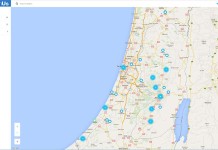 Mappa aggiornata in tempo reale degli attacchi terroristici in Israele