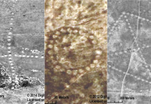 NASA : Immagini di enormi schemi su terrapieni di 8000 anni