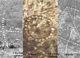 NASA : Immagini di enormi schemi su terrapieni di 8000 anni