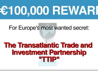 Wikileaks : pagherà 100 mila euro a chi darà informazioni riservate su Ttip
