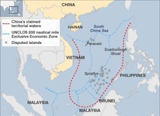 USA : CINA nel Mar Cinese Meridionale Crea Minaccia di Guerra