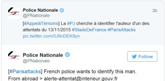 Polizia Francese Pubblica Foto Autore non Identificato Attacchi a Parigi