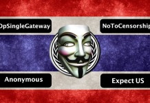 Anonymous Hackera i Server della Polizia Thailandese contro la censura di Internet