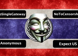 Anonymous Hackera i Server della Polizia Thailandese contro la censura di Internet