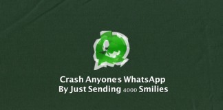 WhatsAPP : BUG – 4000 smile e crash