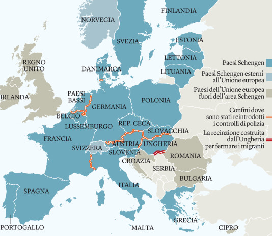 Schengen : La possibilità di sospendere un accordo