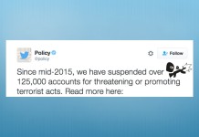 Twitter sospende 125.000 account che istigano atti terroristici