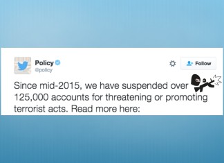 Twitter sospende 125.000 account che istigano atti terroristici