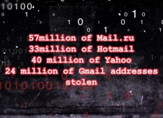 Violati i dati di 250 milioni di utenti Russi di Gmail, Yahoo e Hotmail