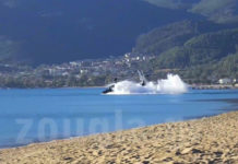 Apache helicopter slams nose-down into sea during exercise in Greece