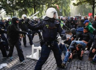 Stockholm – SWEDEN WARZONE: neo-Nazi and anti-fascist protesters clash