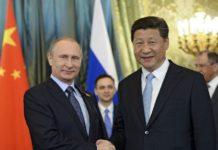 Chinese leader Xi Jinping sent Russian President Vladimir Putin New Year congratulations