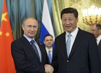 Chinese leader Xi Jinping sent Russian President Vladimir Putin New Year congratulations