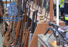 Spanish police seize €10mn worth of black market weapons