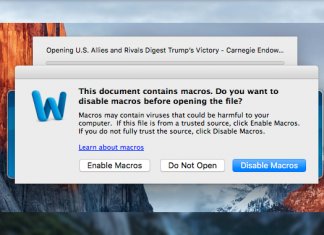 First-Ever Word Macro Malware for Apple Mac OS Discovered in the Wild
