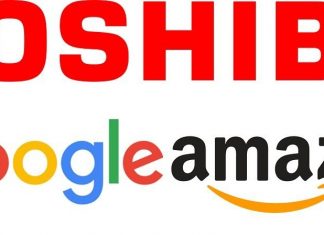 Google and Amazon joined a list of potential buyers of Toshiba memory chip business