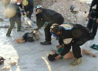 SYRIA : Toxic gas attack kills at least 58 people