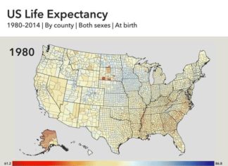 Gap growing between longest and shortest lifespans in the US