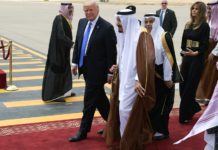 US President Donald Trump first trip in Saudi Arabia