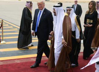 US President Donald Trump first trip in Saudi Arabia
