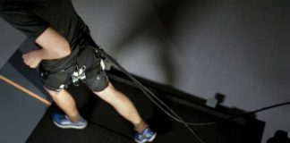 Researchers Harvard University have demonstrated that a tethered soft exosuit can reduce the metabolic cost of running on a treadmill by 5.4%