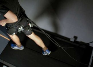 Researchers Harvard University have demonstrated that a tethered soft exosuit can reduce the metabolic cost of running on a treadmill by 5.4%