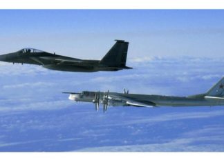 Russian nuclear bombers fly near North Korea
