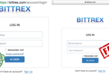 Fake Bittrex cryptocurrency exchange site stealing user funds