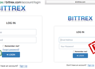 Fake Bittrex cryptocurrency exchange site stealing user funds
