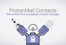 ProtonMail Contacts – first world encrypted contacts manager
