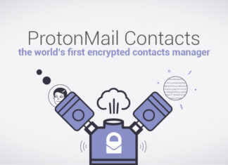 ProtonMail Contacts – first world encrypted contacts manager