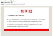 New Netflix phishing scam