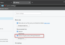 Opera 50 Beta Version to Come with Cryptocurrency Mining Blocker