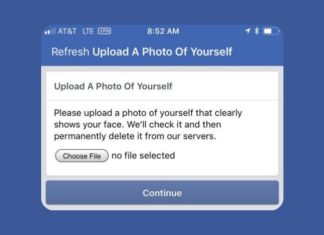 Facebook new captcha wants users to upload a clear photo of them