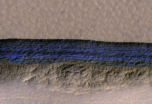 Steep slopes on Mars reveal structure of buried ice on Red Planet