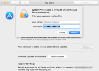 macOS High Sierra App Store Preferences Can Be Unlocked Without a Password