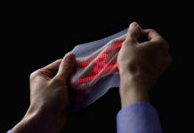 Japanese researchers develop ultrathin, highly elastic skin display
