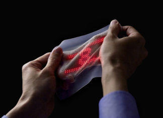 Japanese researchers develop ultrathin, highly elastic skin display