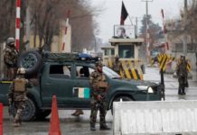 Kabul’s diplomatic area and country’s Farah and Helmand provinces : Nearly two dozen Afghan soldiers killed in multiple attacks