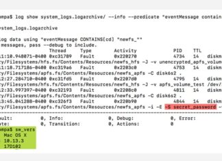 Apple macOS Bug Reveals Passwords for APFS Encrypted Volumes in Plaintext