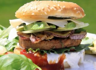 Burgers, other foods consumed at restaurants, fast food outlets, cafeterias, associated with higher levels of phthalates