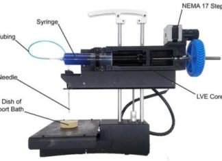 Researchers have developed a low-cost 3-D bioprinter