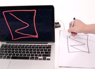 A new technique for making paper touch sensitive inexpensively