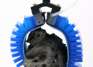 Gecko-inspired adhesives help soft robotic fingers get a better grip