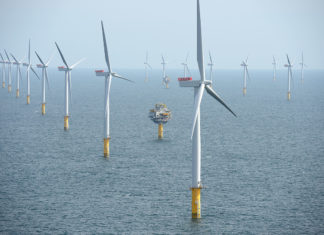 Offshore wind farm: First of 11 turbines goes up in Scotland initiative