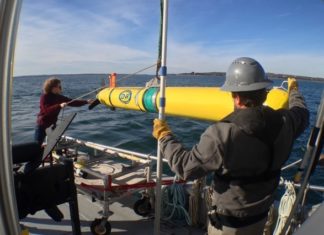 Fundamental equations guide marine robots to optimal sampling sites