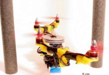 Aerial robot that can morph in flight