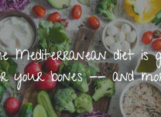 Eating a Mediterranean-type diet could reduce bone loss in people with osteoporosis