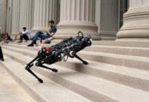 MIT’s Cheetah 3 robot can now leap and gallop across rough terrain, climb a staircase littered with debris, and quickly recover its balance when suddenly yanked or shoved, all while essentially blind