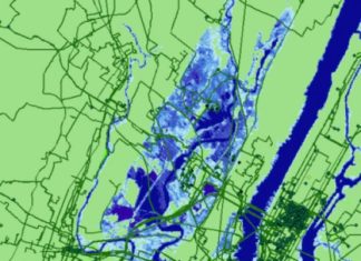 Thousands of miles of buried fiber optic cable in densely populated coastal regions of the United States may soon be inundated by rising seas